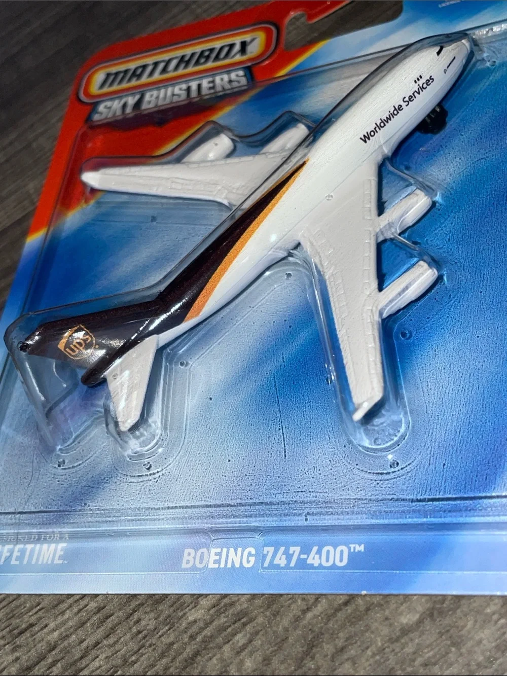 UPS 747 Matchbox Sky Busters Boeing 747-400 Toy Plane - White, Brown